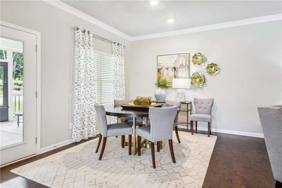 Furnished interior view inside a new home in Creekwood, Powder Springs (Image 6).