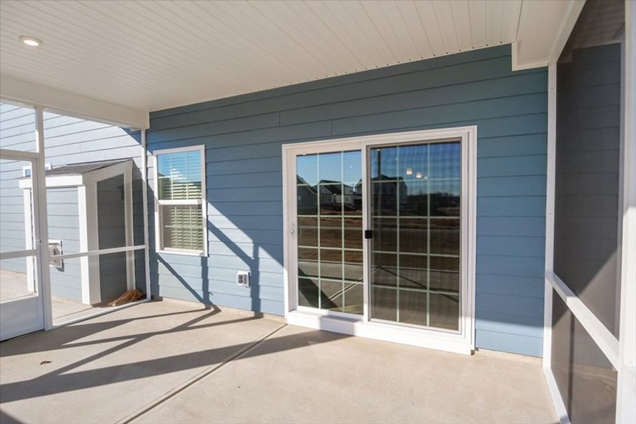 Exterior details and patio area of a home in Berkeley, Spartanburg (Image 20).