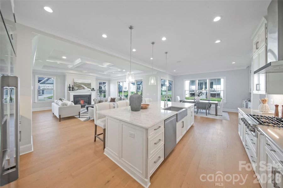 Furnished interior view inside a new home in Heritage at Marvin, Marvin (Image 8).