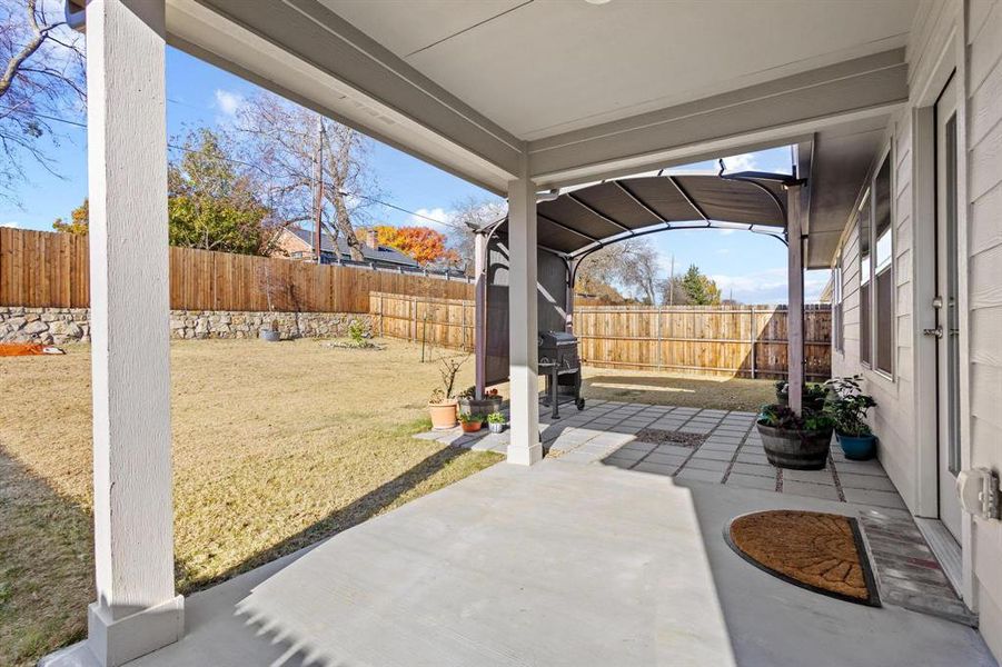 Exterior details and patio area of a home in , Sherman (Image 3). Exterior details and patio area of a home in , Sherman (Image 3).