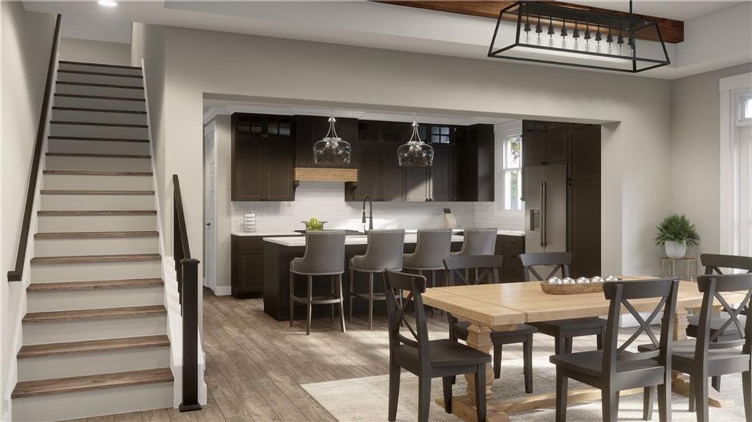 Furnished interior view inside a new home in , Ellijay (Image 5).