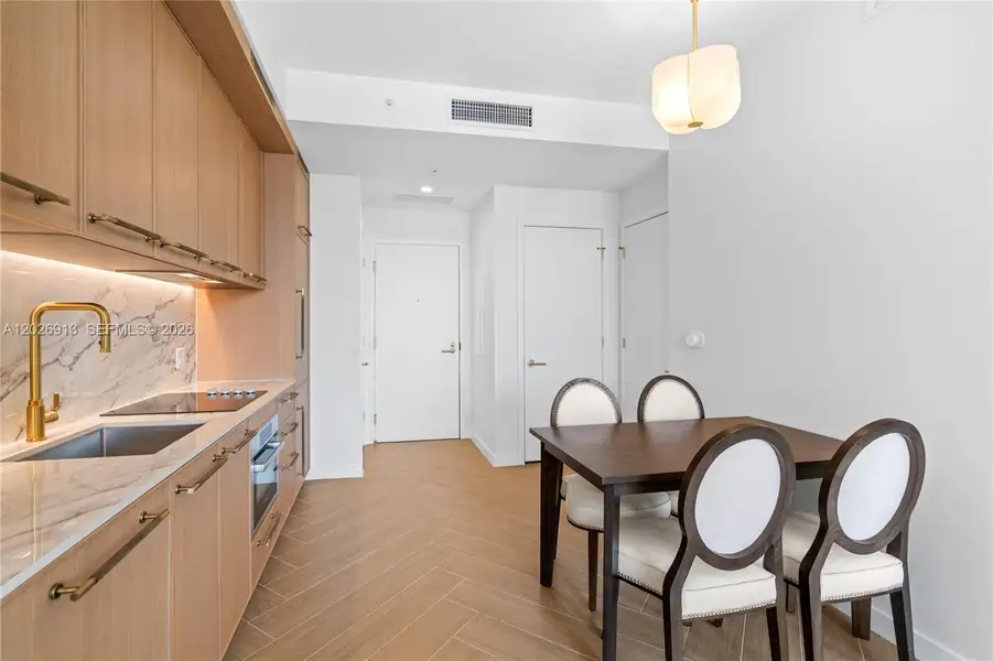 Furnished interior view inside a new home in , Miami (Image 16).