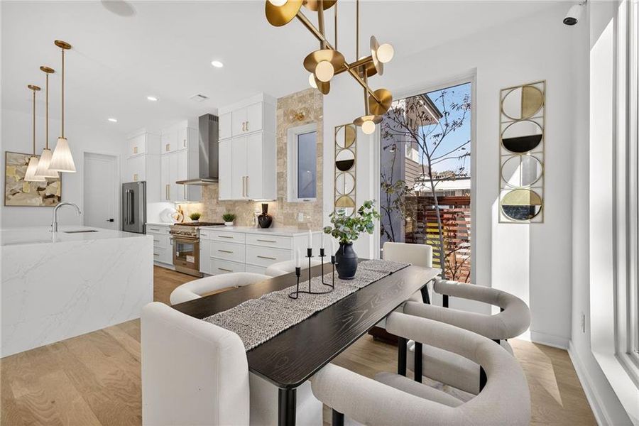 Furnished interior view inside a new home in , Atlanta (Image 12).