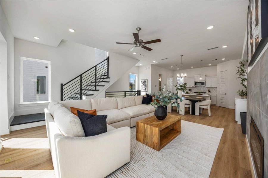 Furnished interior view inside a new home in , Houston (Image 13).