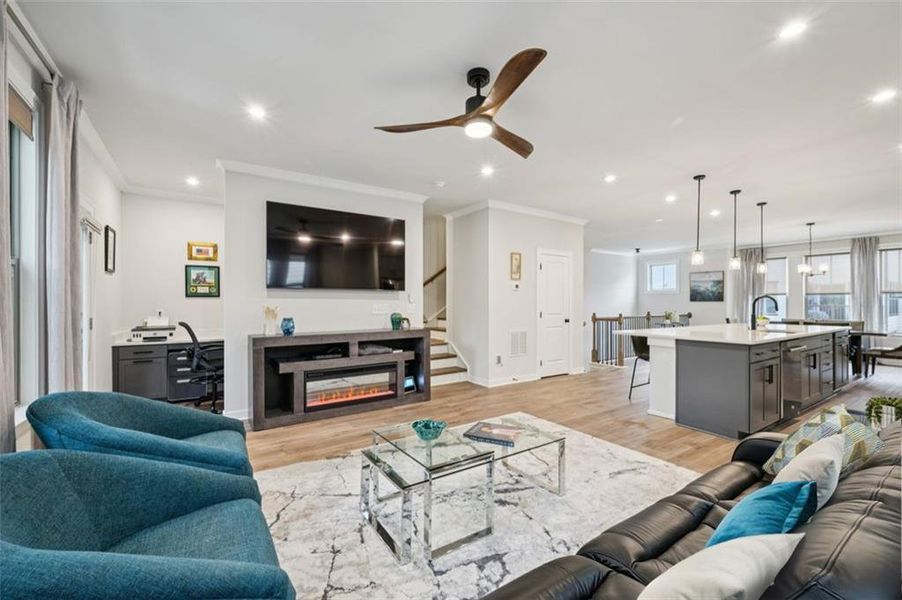 Furnished interior view inside a new home in Parkside at Mason Mill, Decatur (Image 10).