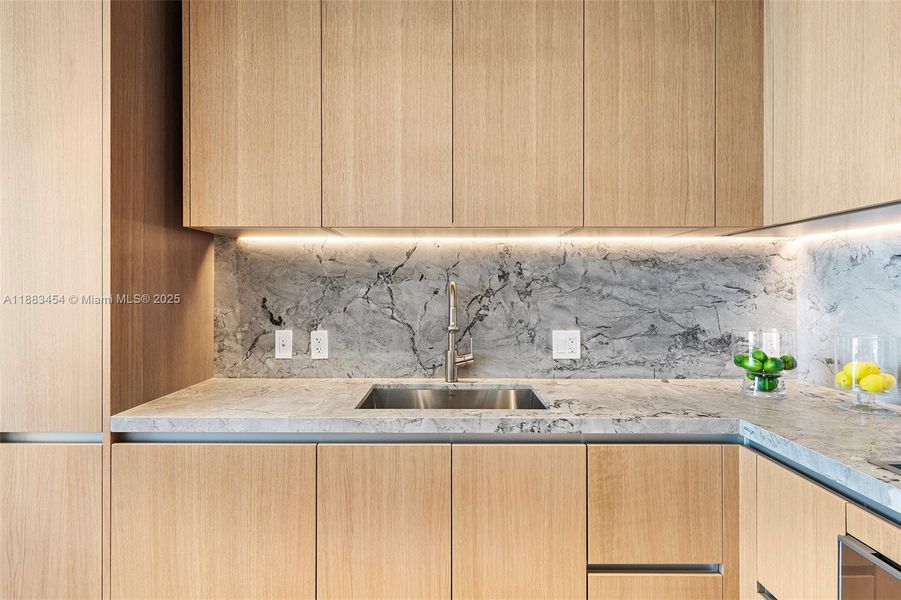 Close-up of interior finishes inside a home in , Miami Beach (Image 20).