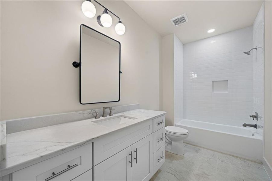 Furnished interior view inside a new home in , Atlanta (Image 36).