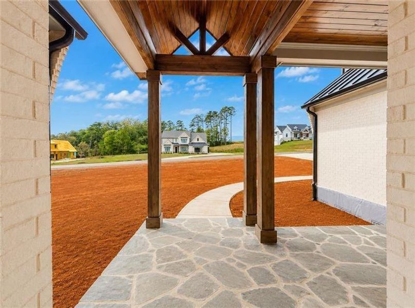 Exterior details and patio area of a home in , Rydal (Image 16). Exterior details and patio area of a home in , Rydal (Image 16).