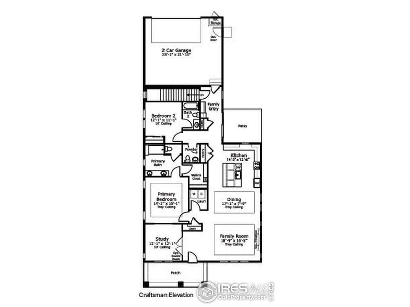 Craftsman Main Floor - Options available for a 2nd story suite