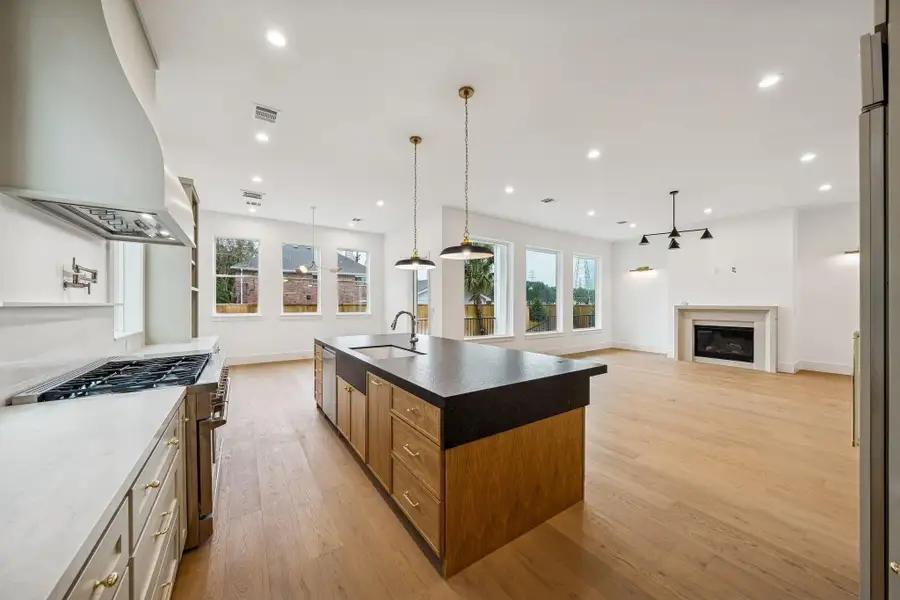 Custom white oak cabinetry
