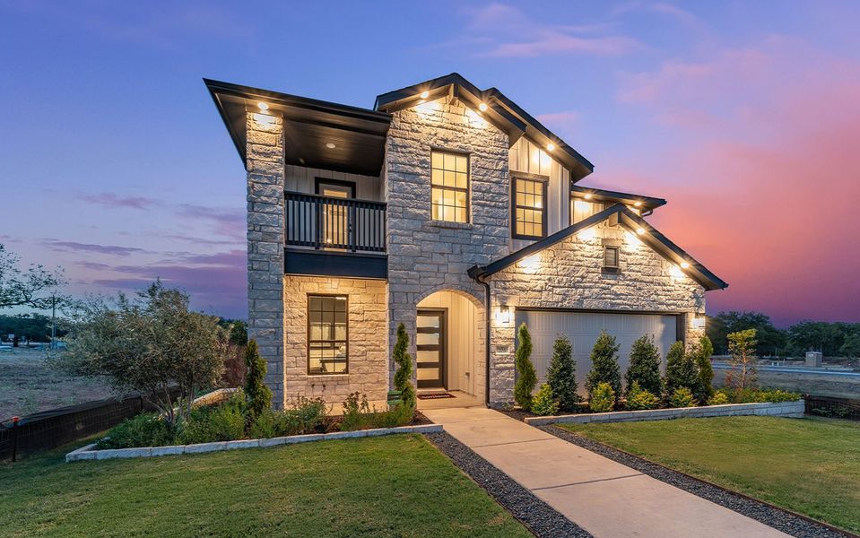 Representative exterior photo of a completed home built from the Dakota by CastleRock Communities in Hughes Landing, Dickinson, TX (Image 29).