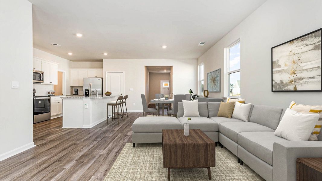 Representative furnished interior of a home built from the ROBIE by D.R. Horton in The Forest at Black Bear, Longs (Image 5). Representative furnished interior of a home built from the ROBIE by D.R. Horton in The Forest at Black Bear, Longs (Image 5).