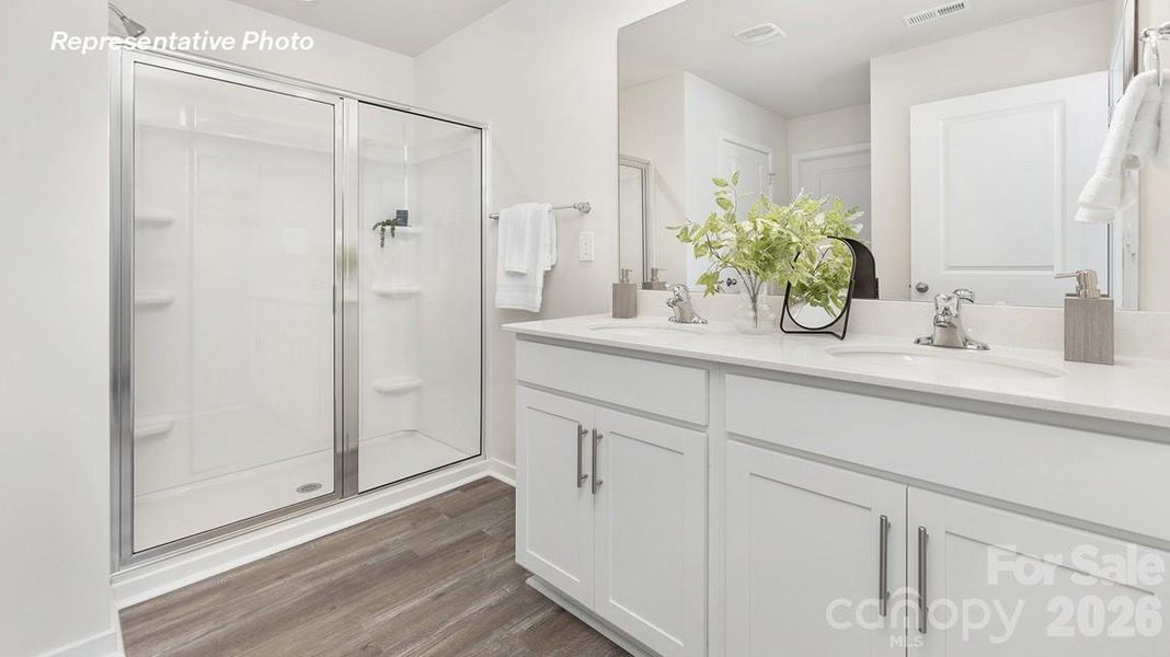 Furnished interior view inside a new home in Reedy Creek Preserve, Charlotte (Image 7).