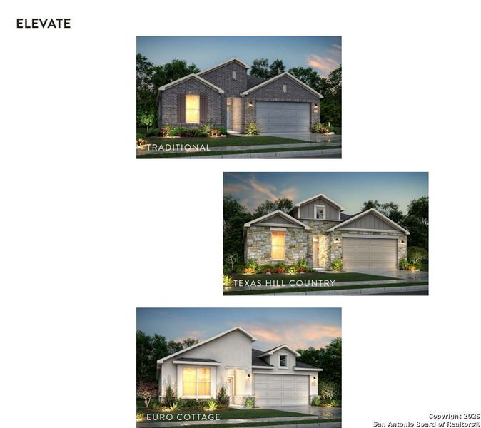 Front exterior of a new home in Skybrooke, Live Oak, TX, highlighting curb appeal (Image 1). Front exterior of a new home in Skybrooke, Live Oak, TX, highlighting curb appeal (Image 1).