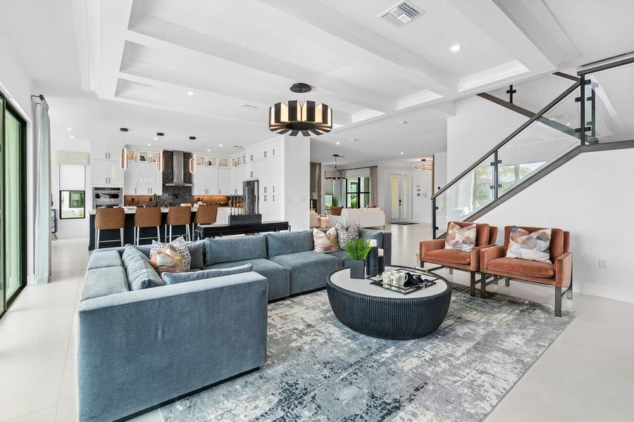 Furnished interior view inside a new home in Solana Bay at Avenir, Palm Beach Gardens (Image 5).