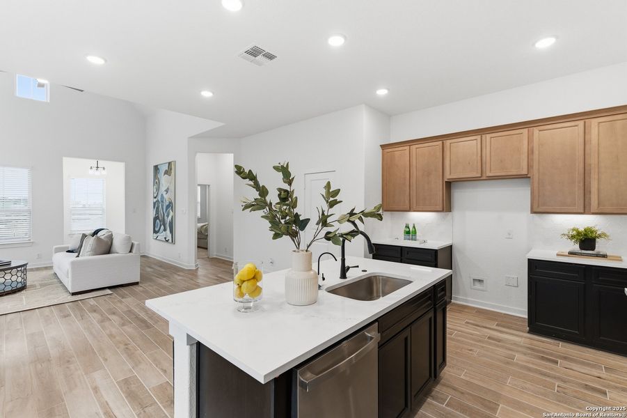 Furnished interior view inside a new home in The Crossvine, Schertz (Image 9).