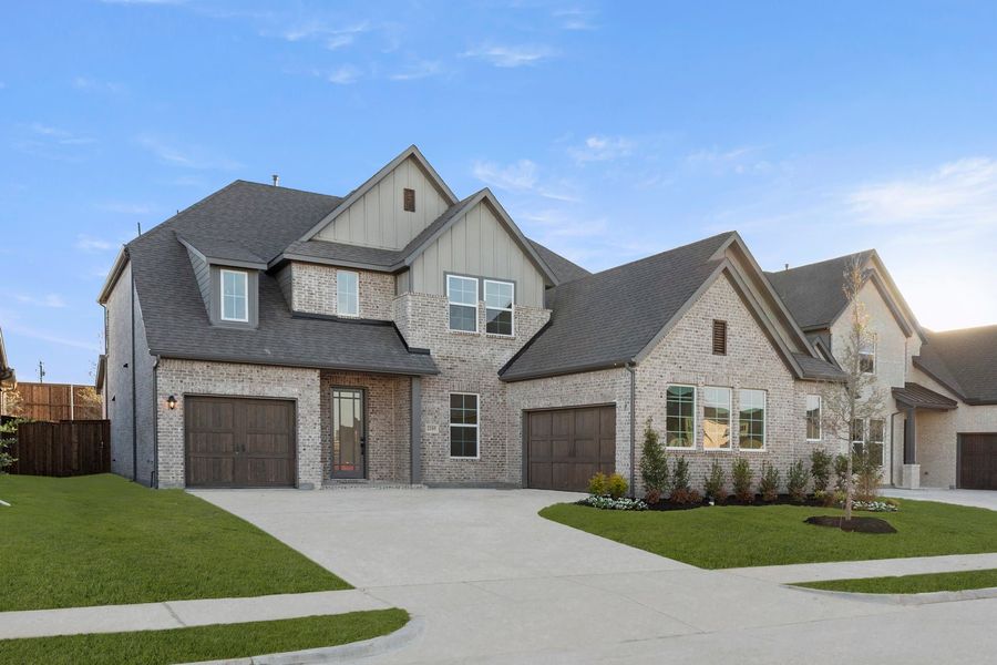 Representative exterior photo of a completed home built from the Edward- 70 ft Home Site by Rockwell Homes in Nelson Lake Estates, Rockwall, TX (Image 28). Representative exterior photo of a completed home built from the Edward- 70 ft Home Site by Rockwell Homes in Nelson Lake Estates, Rockwall, TX (Image 28).