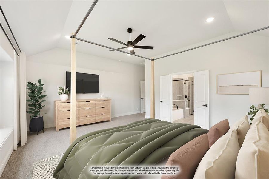 Furnished interior view inside a new home in Parks at Panchasarp Farms 65, Burleson (Image 17). Furnished interior view inside a new home in Parks at Panchasarp Farms 65, Burleson (Image 17).