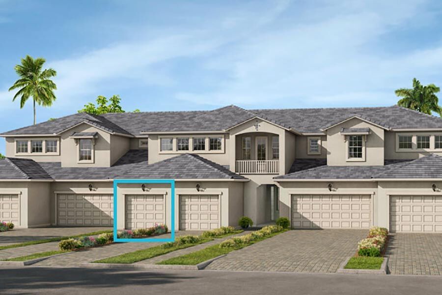 Representative exterior photo of a completed home built from the Delmar by Mattamy Homes in Arboretum, Naples, FL (Image 18).