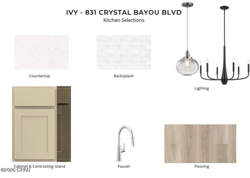 Sample of building materials used in homes in Breakfast Point East, Panama City Beach (Image 4).