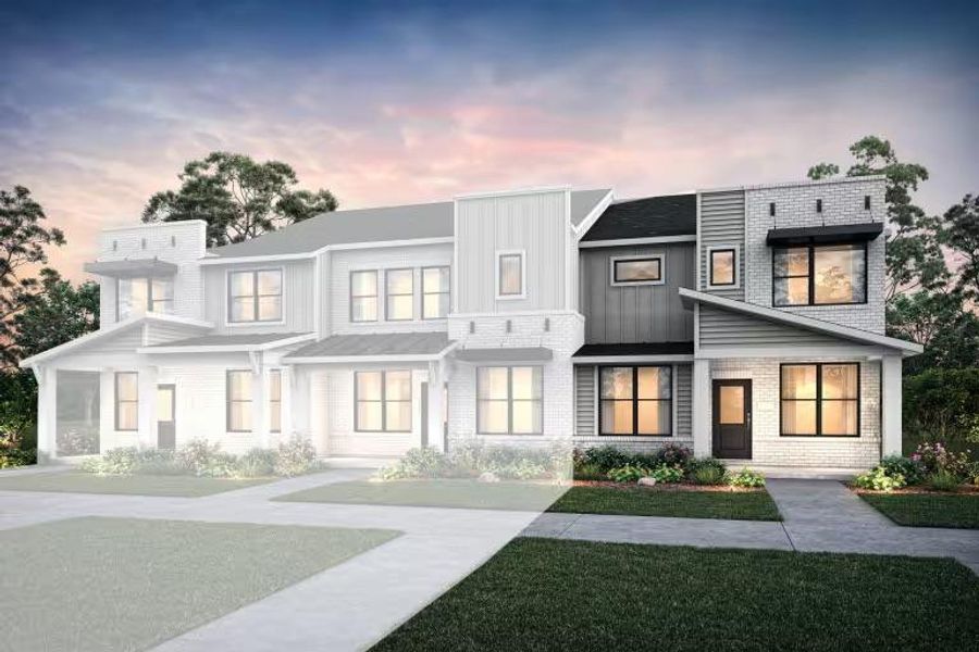 Pulte Homes, Easton Exterior 3-Plex, rendering