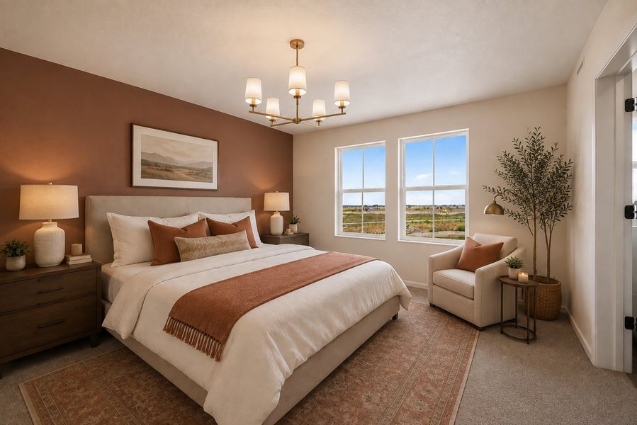 Furnished interior view inside a new home in Lake Bluff, Greeley (Image 8).