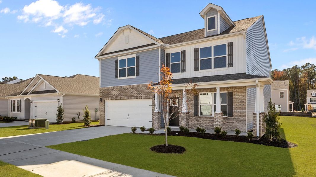 Front exterior of a new home in West New Bern, New Bern, NC, highlighting curb appeal (Image 22).