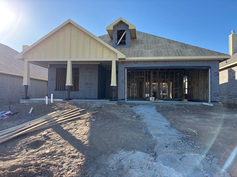 In-progress construction of a new home in Waterford Park, Weatherford, TX (Image 3).