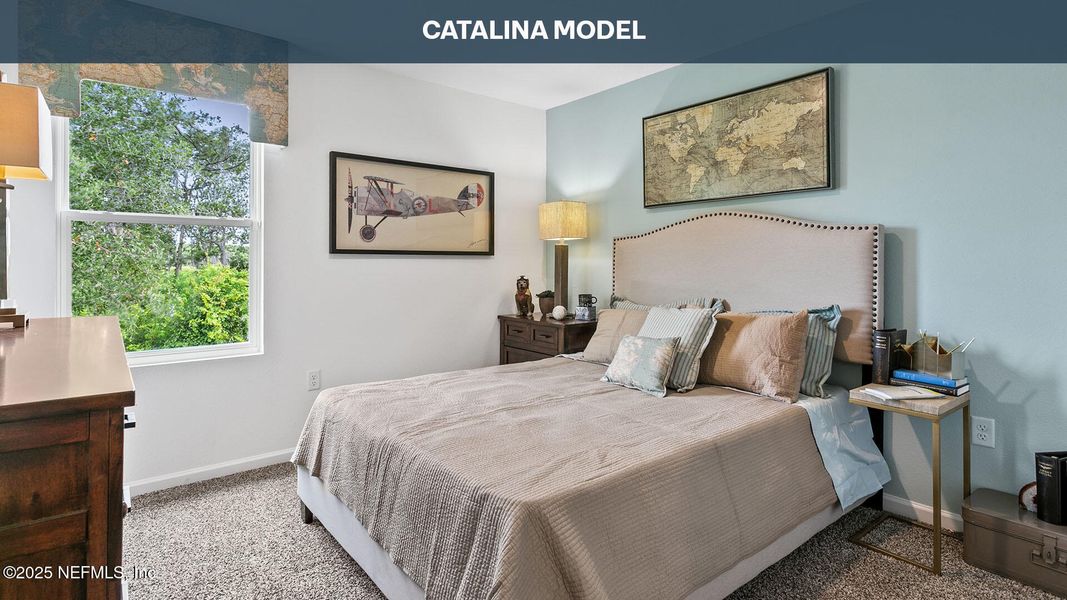 Furnished interior view inside a new home in Copes Landing, Jacksonville (Image 18). Furnished interior view inside a new home in Copes Landing, Jacksonville (Image 18).