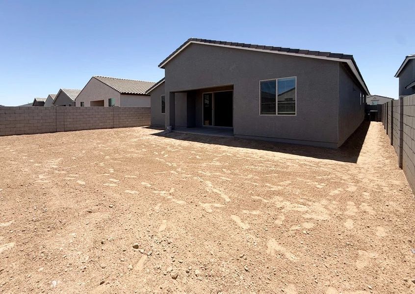 Back exterior elevation