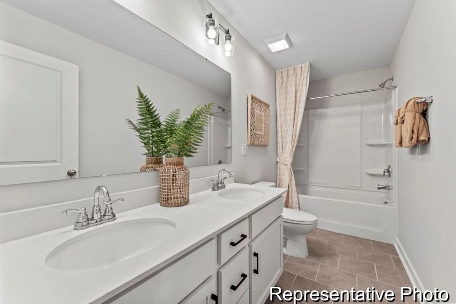 Furnished interior view inside a new home in Lake Royale, Louisburg (Image 17).