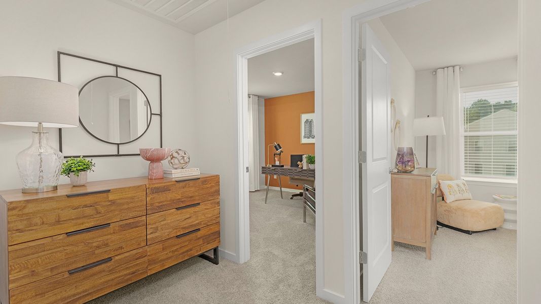 Furnished interior view inside a new home in Woodhaven at Chester, Chester (Image 25).