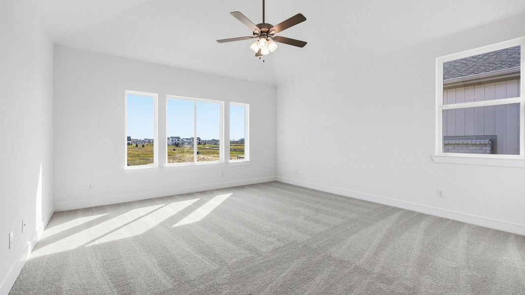 Representative furnished interior of a home built from the Paloma by Brightland Homes in Bridgeland Central, Cypress (Image 16).