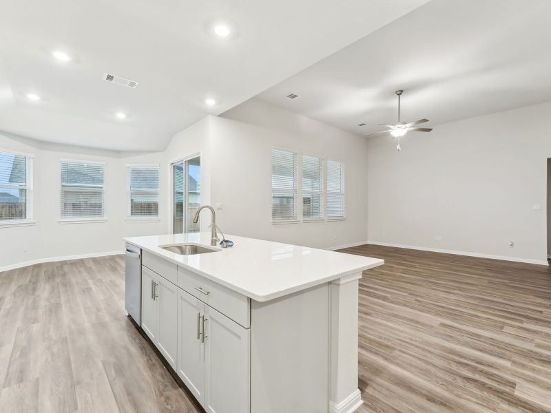 Furnished interior view inside a new home in Opal Meadows, Kyle (Image 4).