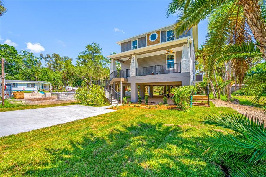 Exterior details and patio area of a home in , Tampa (Image 23). Exterior details and patio area of a home in , Tampa (Image 23).
