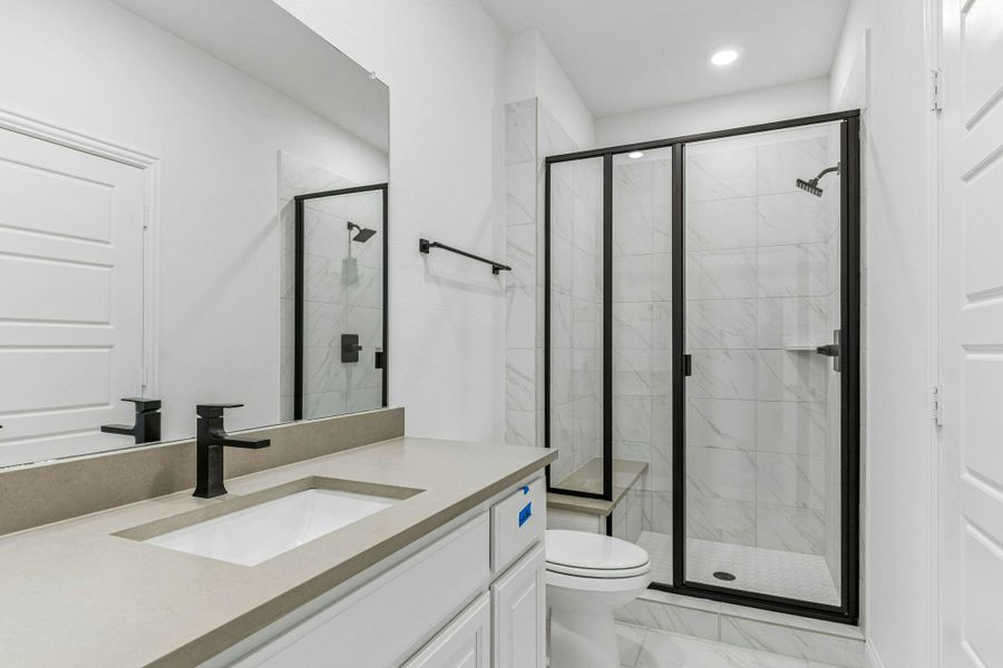Representative furnished interior of a home built from the Hancock by Kindred Homes in Oak Creek Ranch, Waxahachie (Image 15).