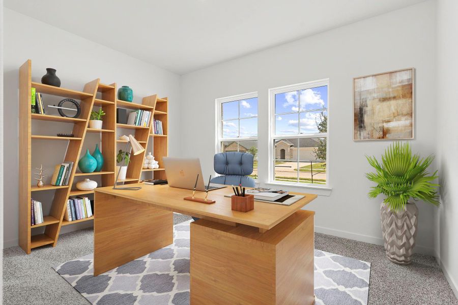 Furnished interior view inside a new home in Tamarron, Fulshear (Image 18).