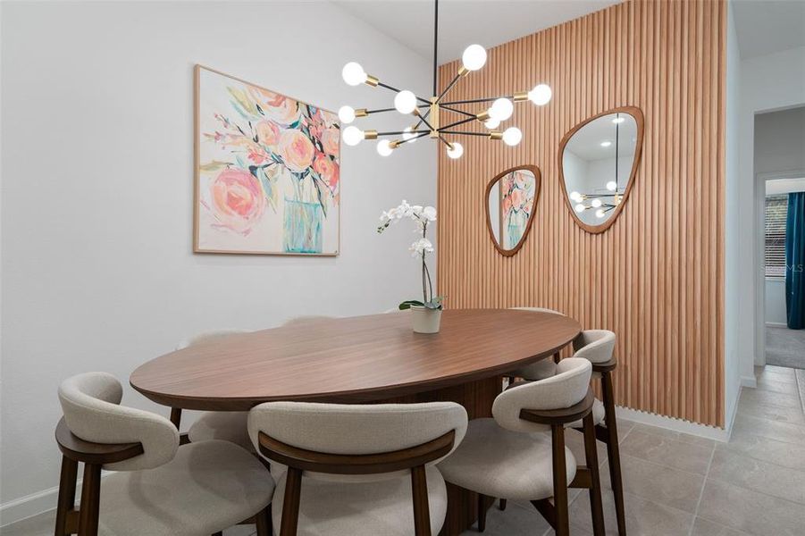 Furnished interior view inside a new home in , Orlando (Image 32).