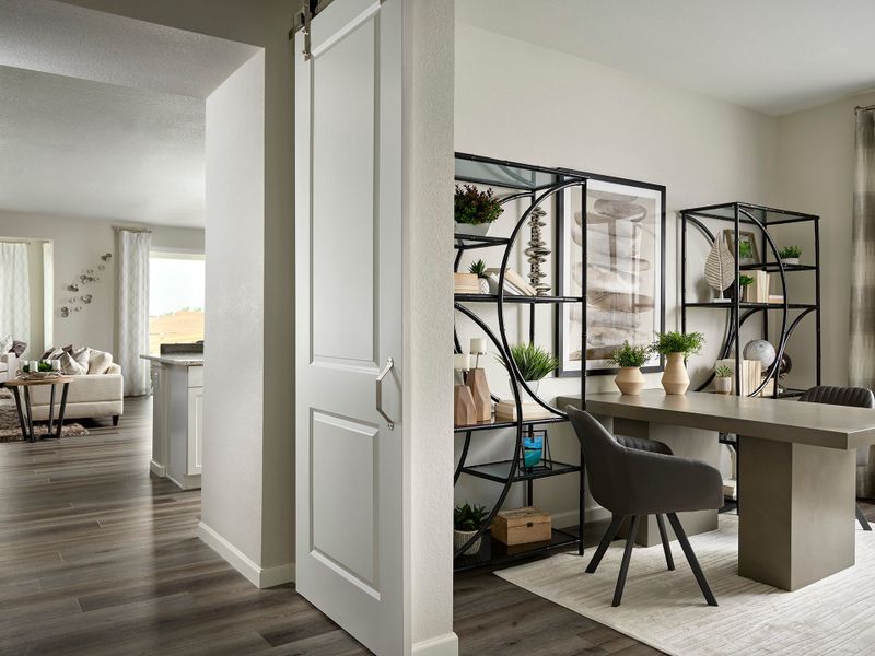 Representative furnished interior of a home built from the 4031 by Tri Pointe Homes in Reunion, Commerce City (Image 5).