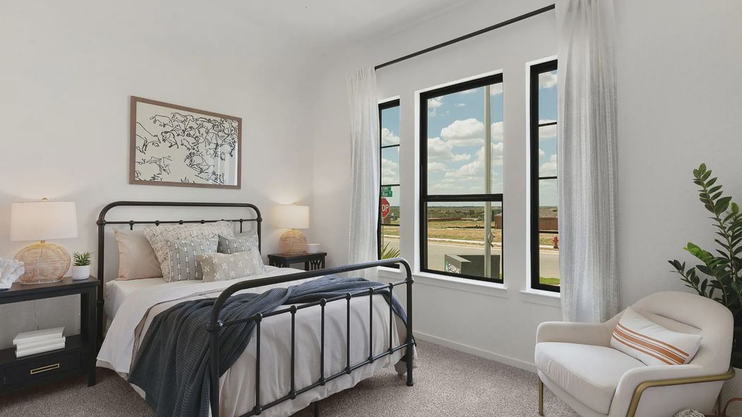 Representative furnished interior of a home built from the Mariah by Chesmar Homes in University Heights, Round Rock (Image 5).