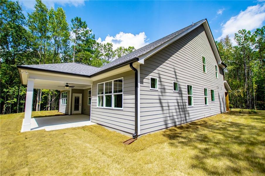 Exterior details and patio area of a home in , Douglasville (Image 42).