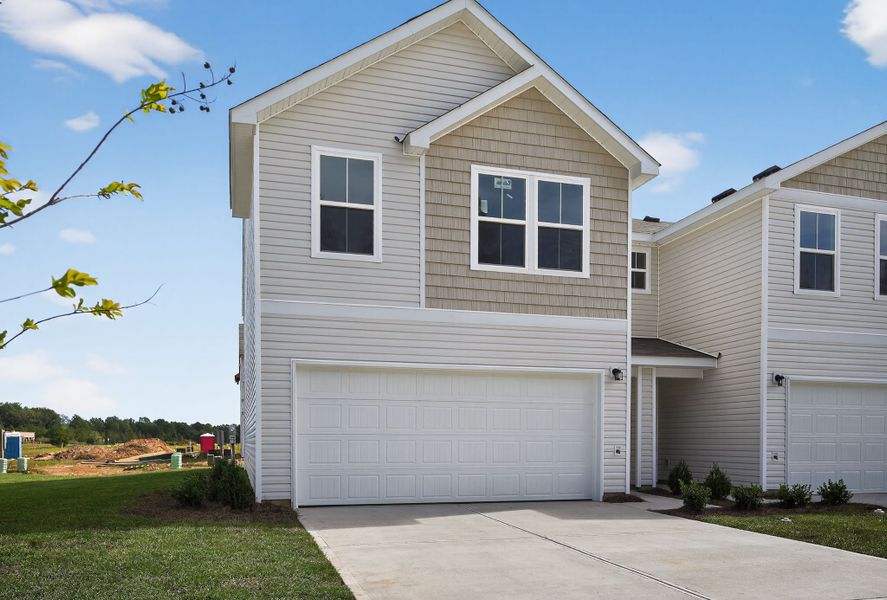 Exterior details and patio area of a home in Graystone Townhomes, Florence (Image 3).