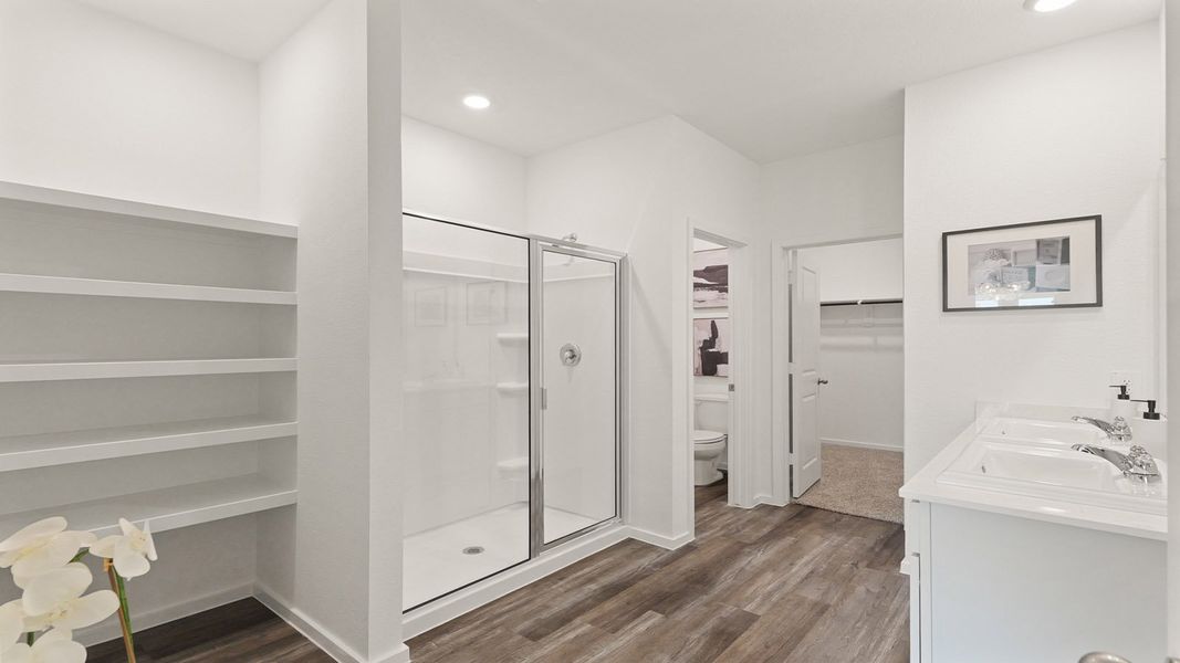 Furnished interior view inside a new home in Cypress Green, Tomball (Image 22).