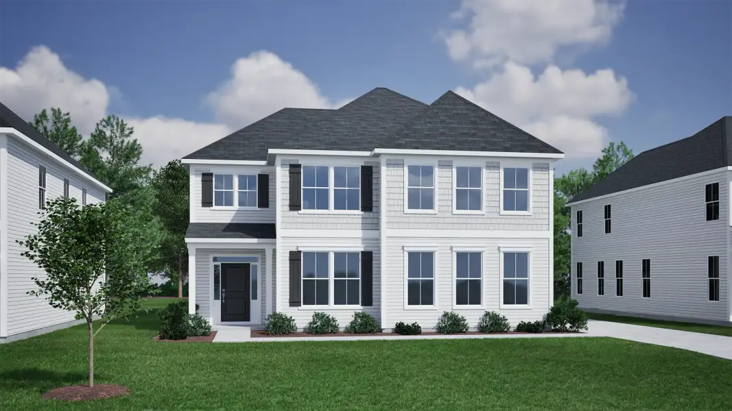 Representative exterior photo of a completed home built from the Saluda II - Vanguard Collection by Mungo Homes in Porter Ridge, Elgin, SC (Image 10).