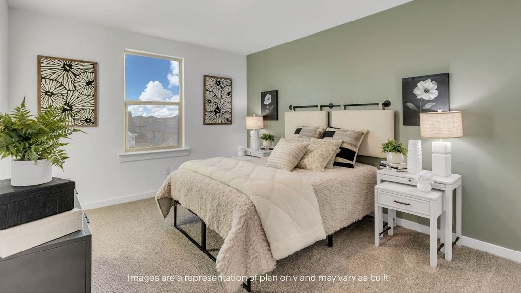 Furnished interior view inside a new home in Viridian, Lubbock (Image 28).