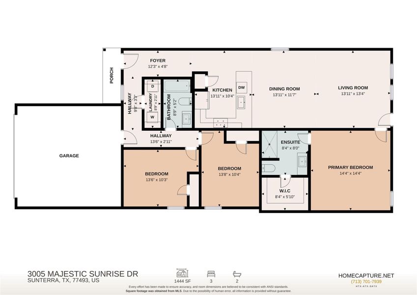 2D floor plan layout of this home in , Katy, TX (Image 5).