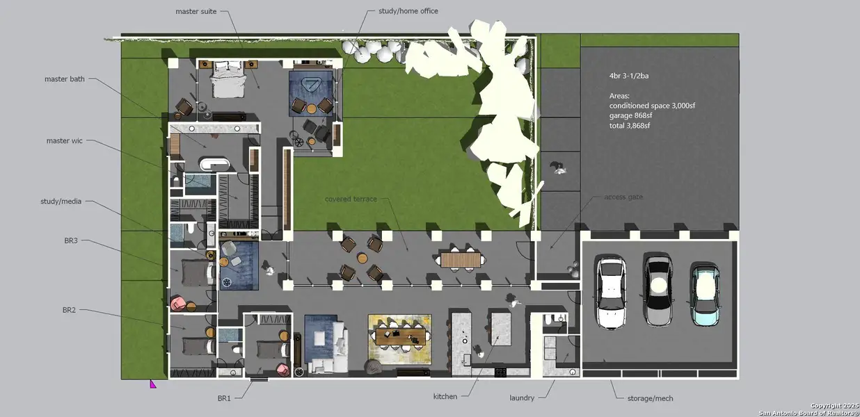 2D floor plan layout of this home in , San Antonio, TX (Image 4). 2D floor plan layout of this home in , San Antonio, TX (Image 4).