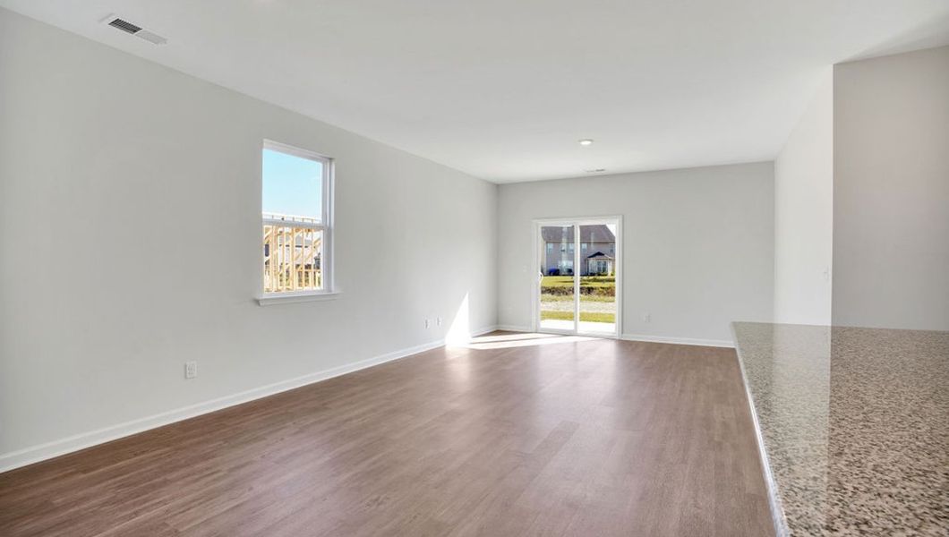 Representative unfurnished interior of a home built from the ROBIE by D.R. Horton in The Pines at Blake Farm, Wilmington (Image 12).