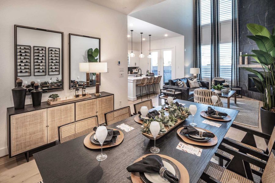 Representative furnished interior of a home built from the Chester Plan by Highland Homes in Bridgeland Central: The Cottages, Cypress (Image 19).