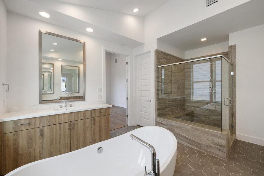 Furnished interior view inside a new home in Agave, Austin (Image 10).